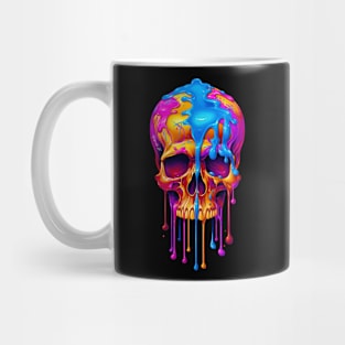 Colorful melting Skull with UV color designe #2 Mug